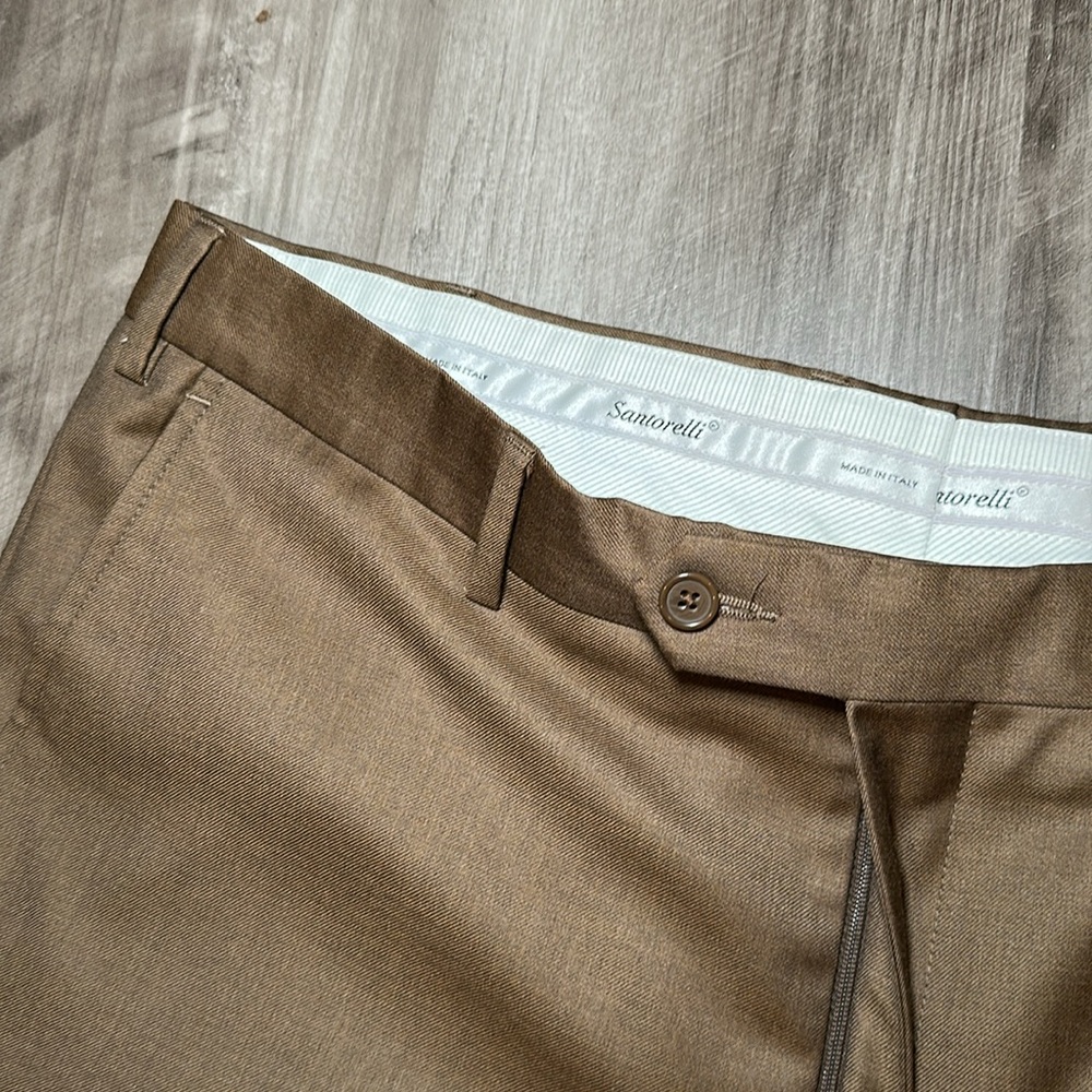 Santorelli Ing. Lori Piana Fabric Made in Italy Dress Pant - 38 - Picture 6 of 8
